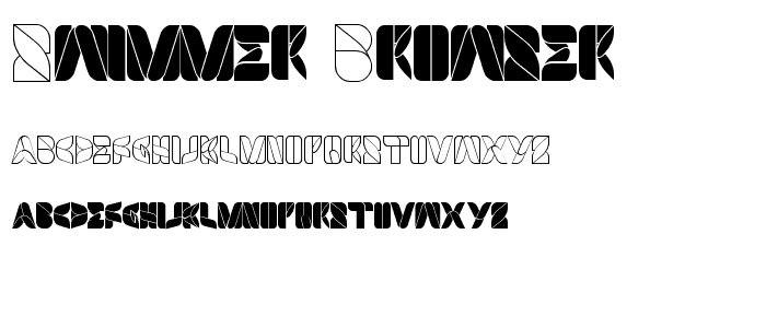 SWIMMER BROWSER font